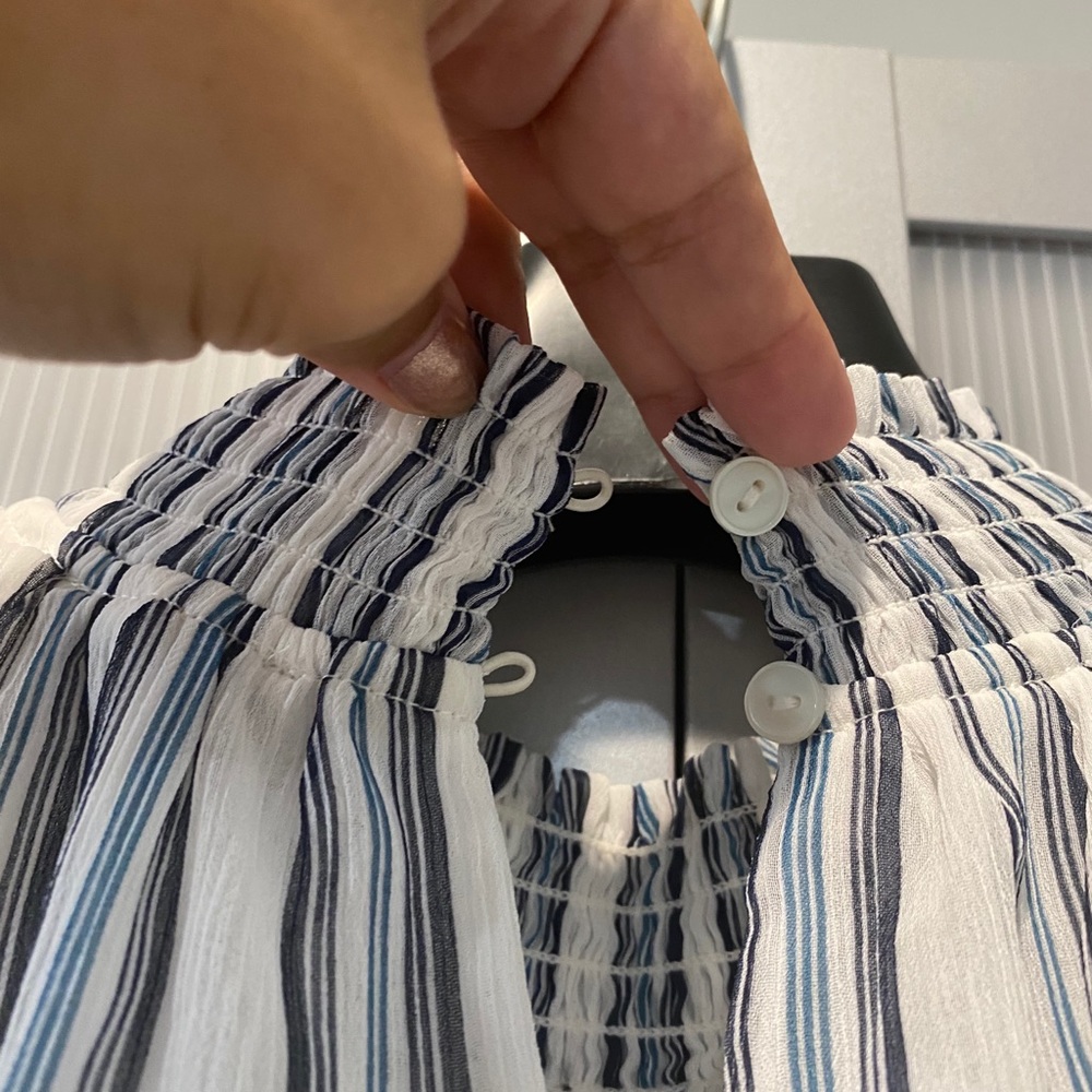 Ann Taylor Factory Striped Blouse - Picture 4 of 7